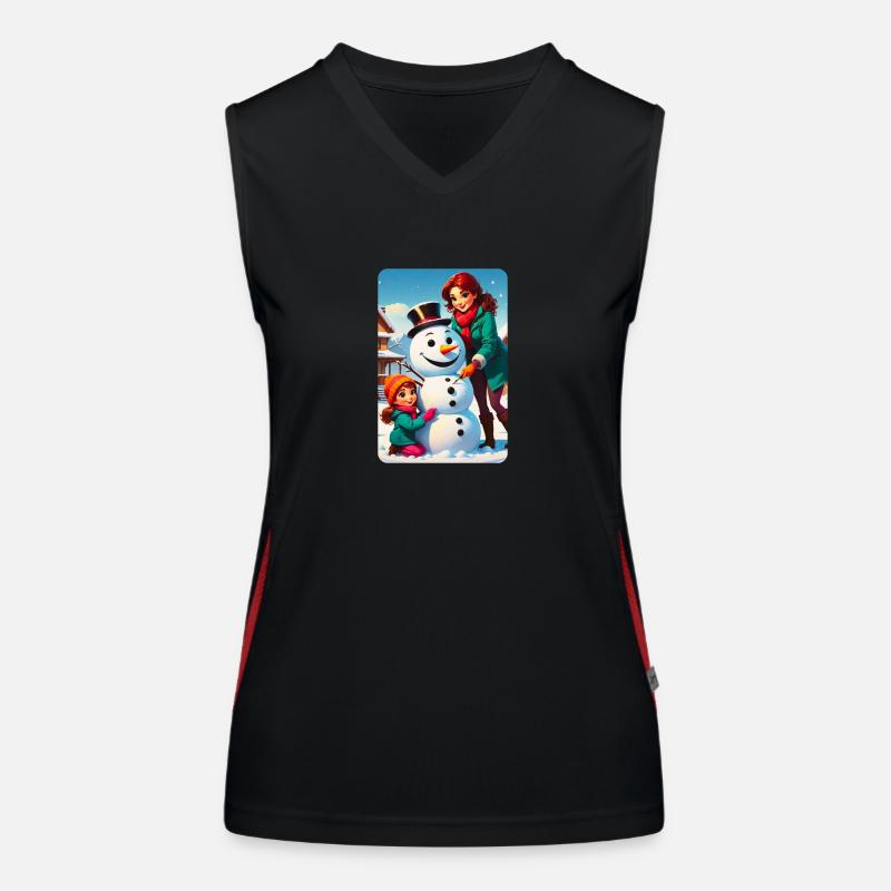 personalisiertes Design-Muttergeschenk Funktionelles Kontrast-Tank Top für Frauen