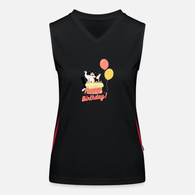 Happy Birthday Funktionelles Kontrast-Tank Top für Frauen