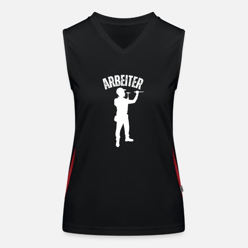 Arbeiter Funktionelles Kontrast-Tank Top für Frauen