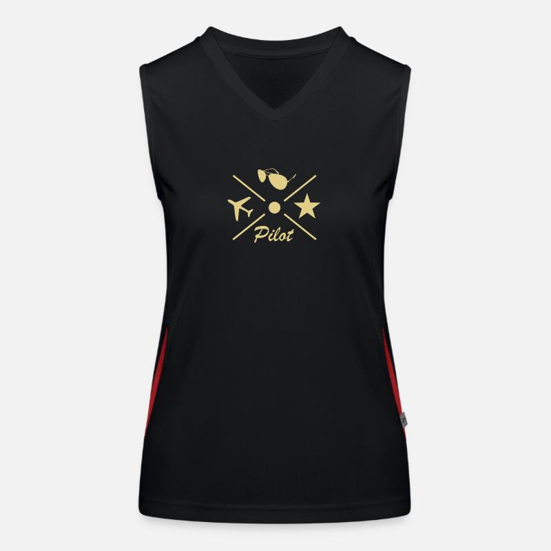 Pilot Funktionelles Kontrast-Tank Top für Frauen