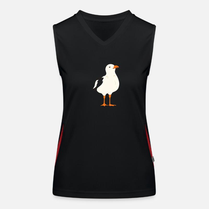 Möwe Funktionelles Kontrast-Tank Top für Frauen
