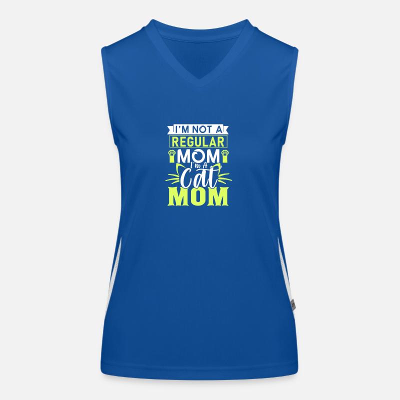 Ich bin keine normale Mutter, ich bin eine Katzenmutter Funktionelles Kontrast-Tank Top für Frauen