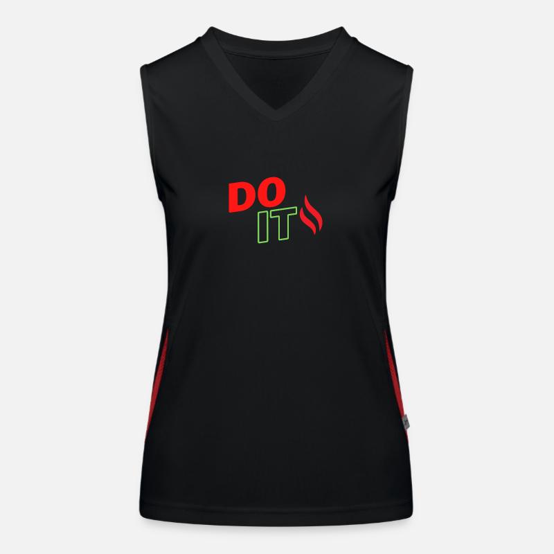 DO IT Conception Débardeur respirant contrasté Femme