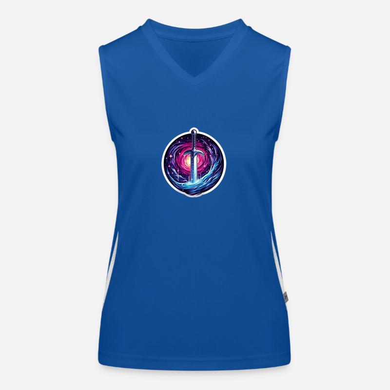 Celestial Sword Funktionelles Kontrast-Tank Top für Frauen