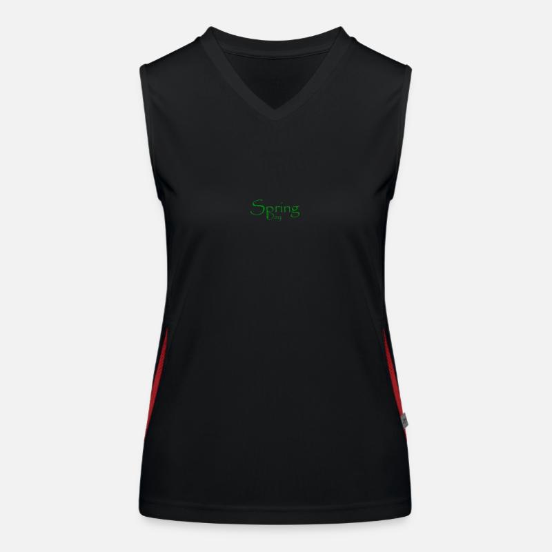 Feder Funktionelles Kontrast-Tank Top für Frauen