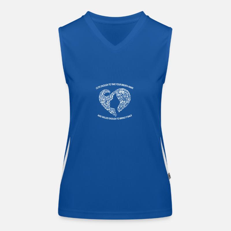 Krankenschwester Krankenpflegerin Geschenk Funktionelles Kontrast-Tank Top für Frauen