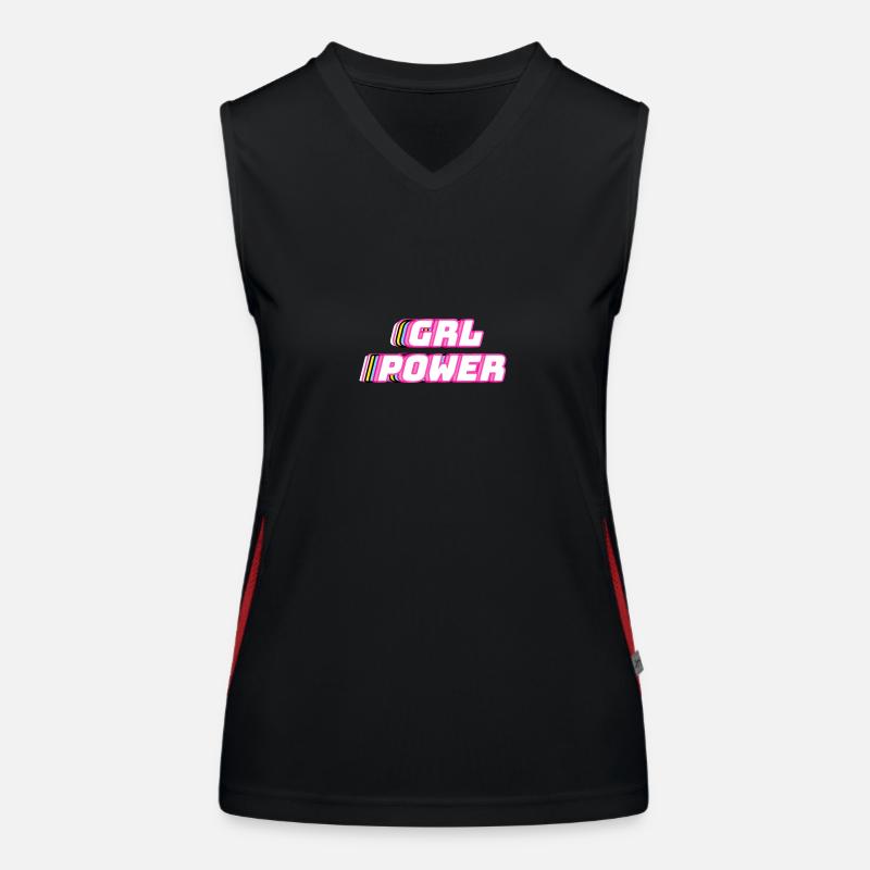 GRL Power Funktionelles Kontrast-Tank Top für Frauen