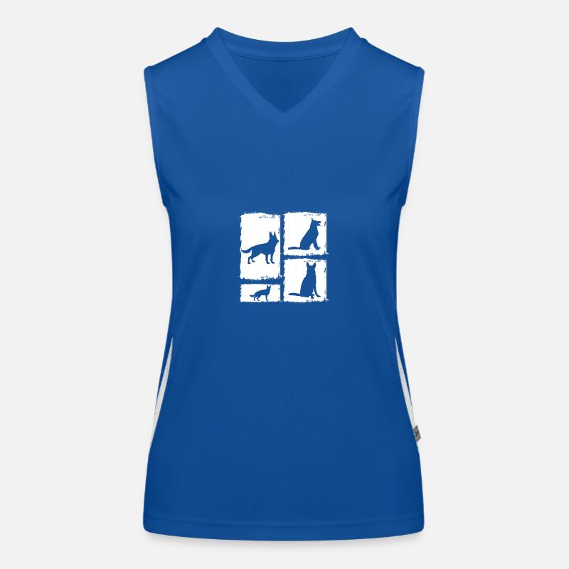 Hund Deutscher Schäferhund Funktionelles Kontrast-Tank Top für Frauen