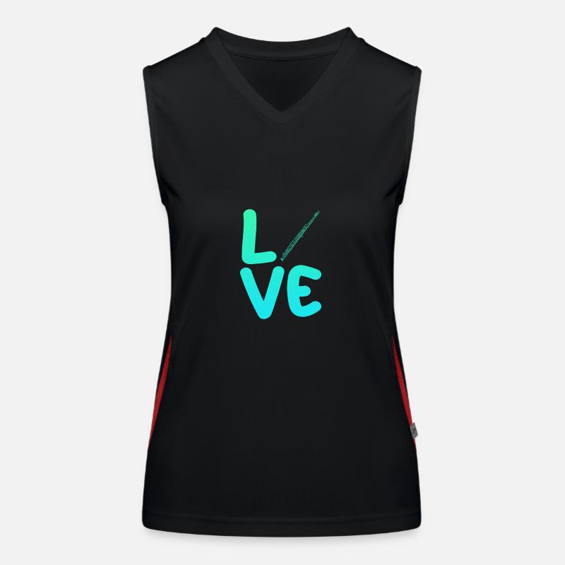 Flötist Querflöte Funktionelles Kontrast-Tank Top für Frauen
