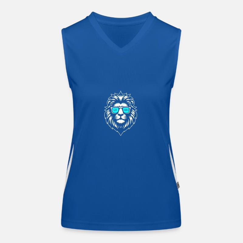 Löwe Gerhard Funktionelles Kontrast-Tank Top für Frauen
