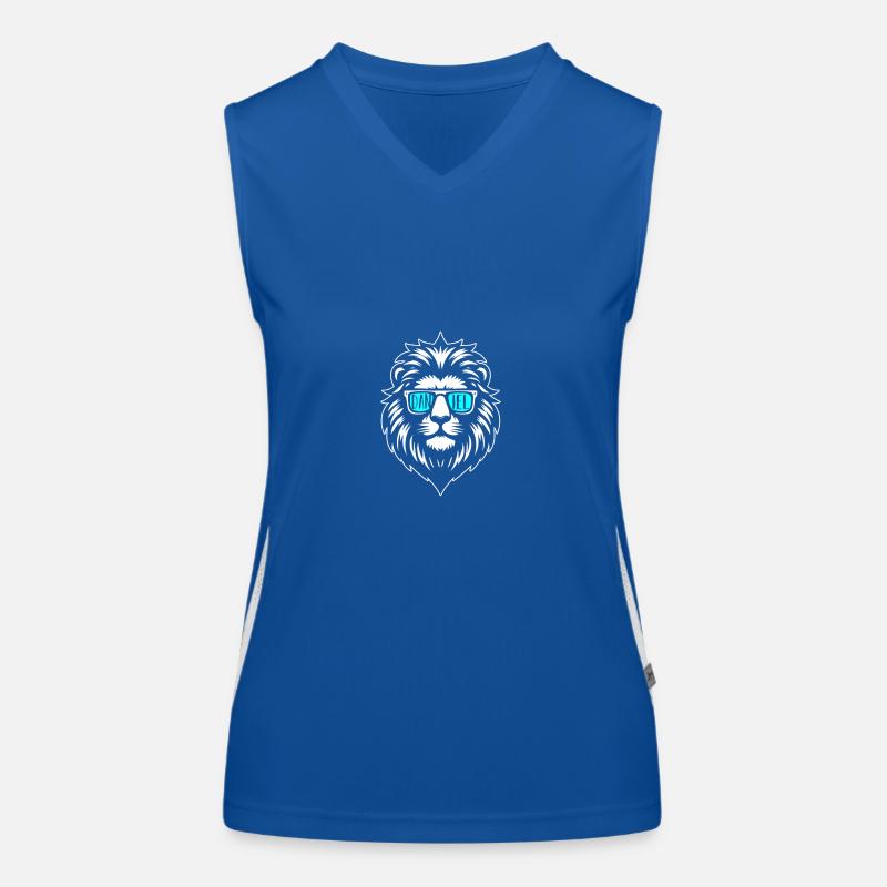 Löwe Daniel Funktionelles Kontrast-Tank Top für Frauen