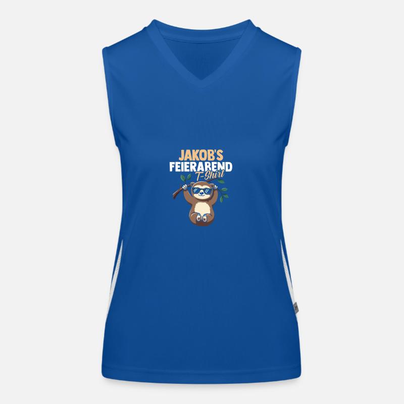 Faultier Jakob Funktionelles Kontrast-Tank Top für Frauen