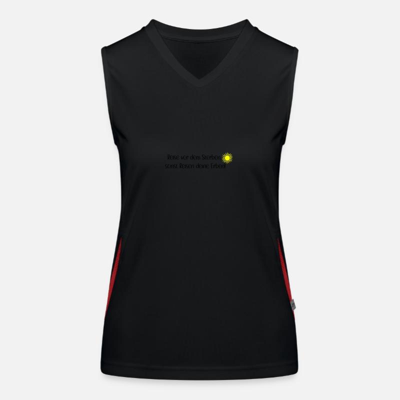 Reise vor dem Sterben Funktionelles Kontrast-Tank Top für Frauen
