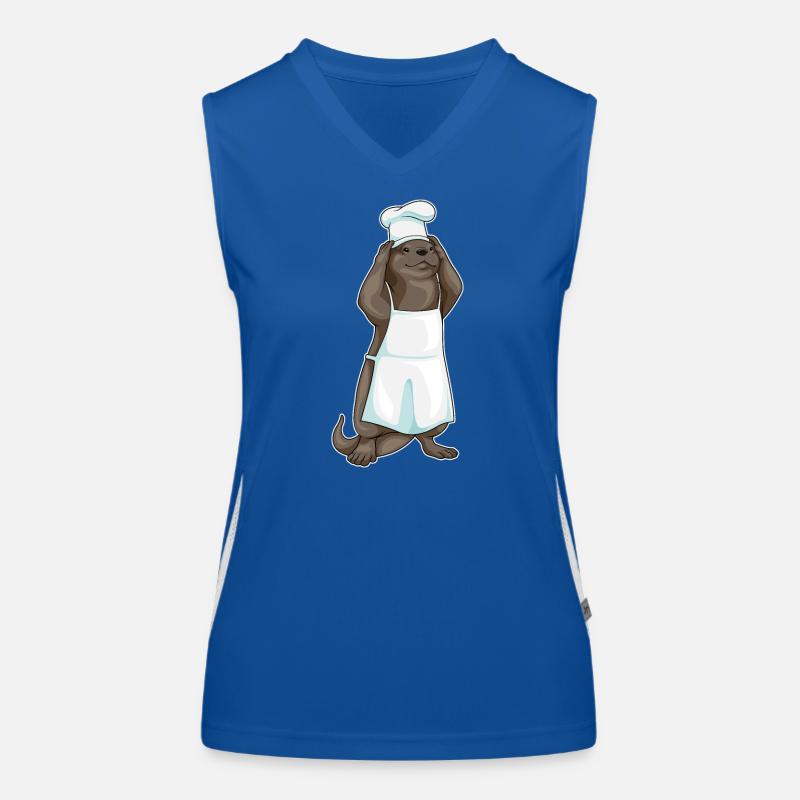 Chef Chef Cuisson Chef Cuisson Débardeur respirant contrasté Femme
