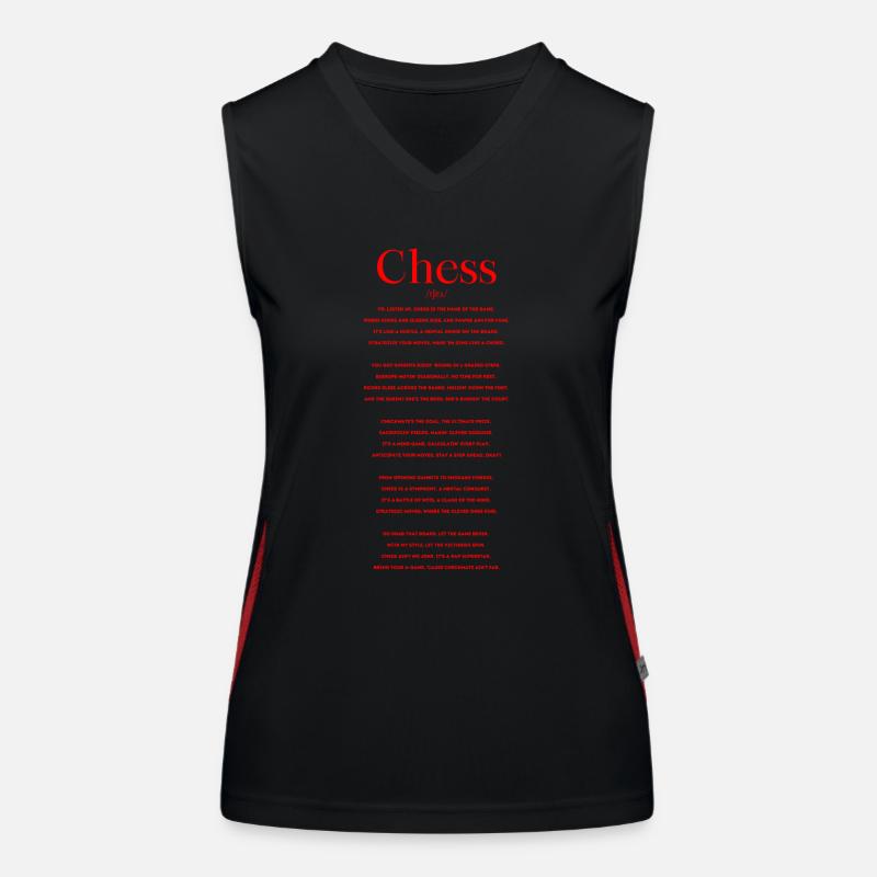 Chess Definition Rap Women's Functional Contrast Tank Top