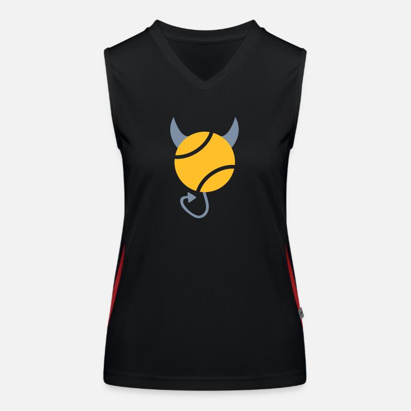 Tennis Devil Débardeur respirant contrasté Femme