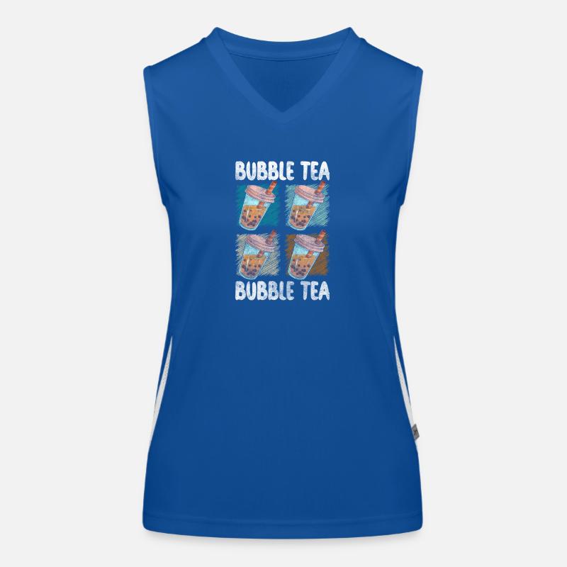 Bubble Tea Taiwan Syrup Refreshment Women's Functional Contrast Tank Top