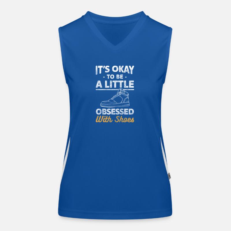 Schuhe Ehefrau Sneaker Kaufsucht Funktionelles Kontrast-Tank Top für Frauen