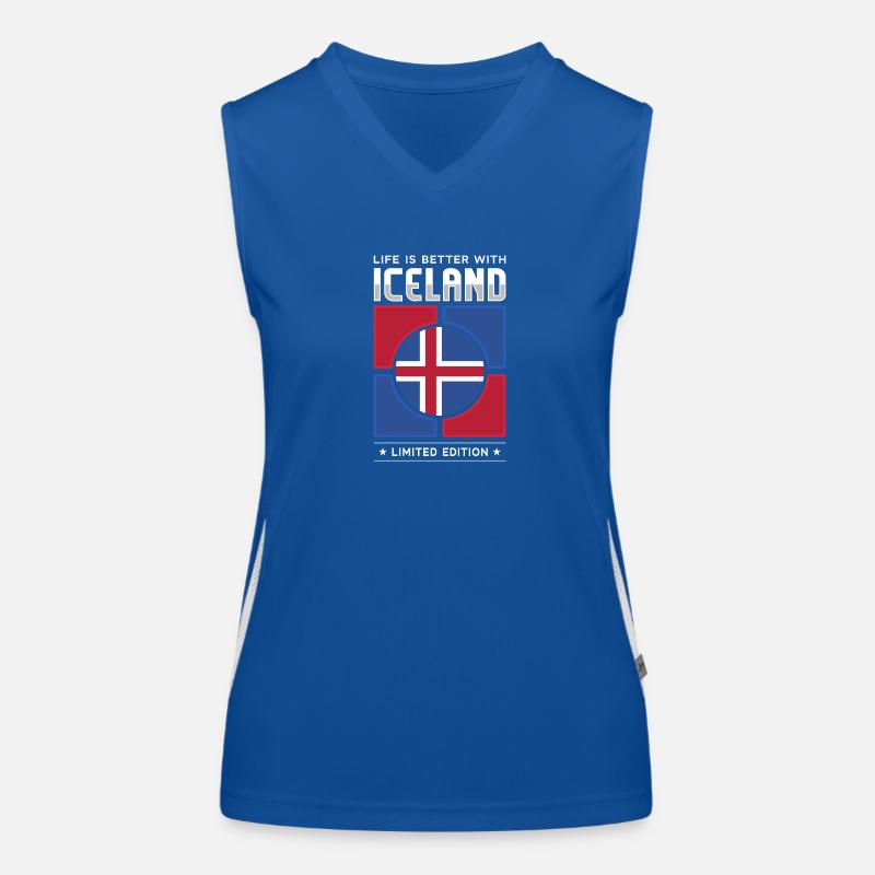 Islande Débardeur respirant contrasté Femme