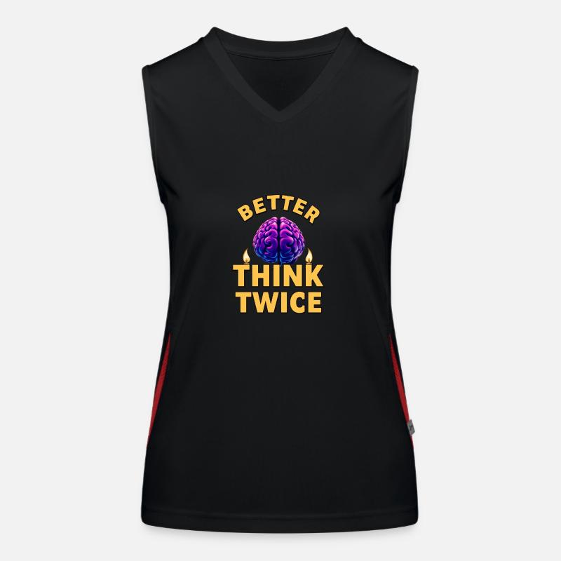 Better think twice Women's Functional Contrast Tank Top