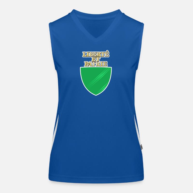 Drapeau de Vaud Débardeur respirant contrasté Femme