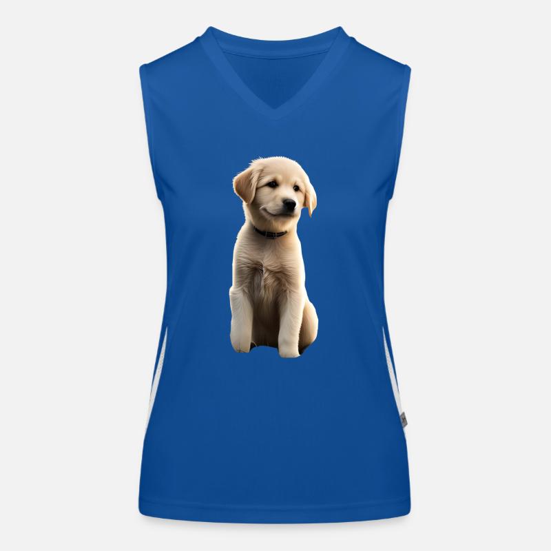 chien Débardeur respirant contrasté Femme