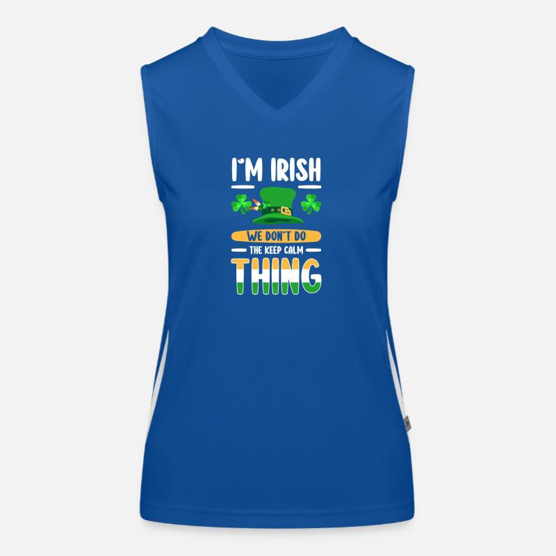 Irisch Pub Gold Celtic Funktionelles Kontrast-Tank Top für Frauen
