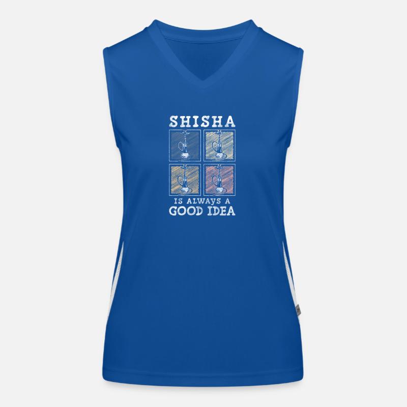 Hookah Dampfer Geschmack Blubbern Funktionelles Kontrast-Tank Top für Frauen
