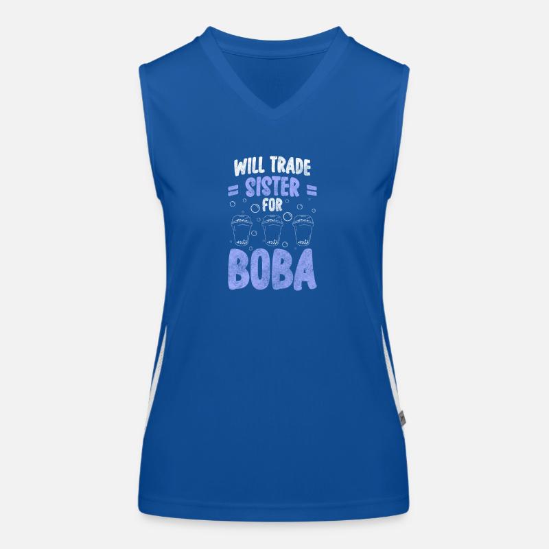 Boba Tea Süß Kugel Liebhaber Funktionelles Kontrast-Tank Top für Frauen