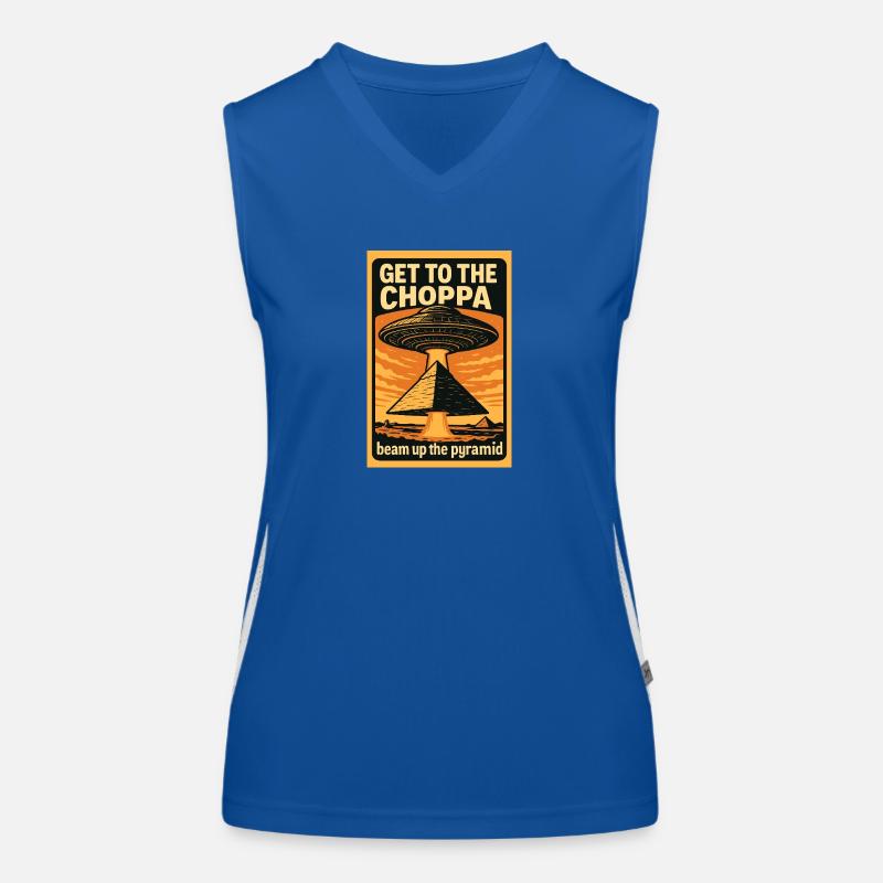 Beam Me Up Funktionelles Kontrast-Tank Top für Frauen