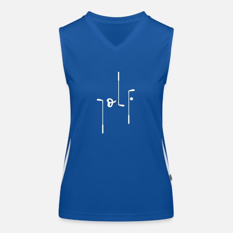 Golf Golf Golf Club Golfers Women's Functional Contrast Tank Top