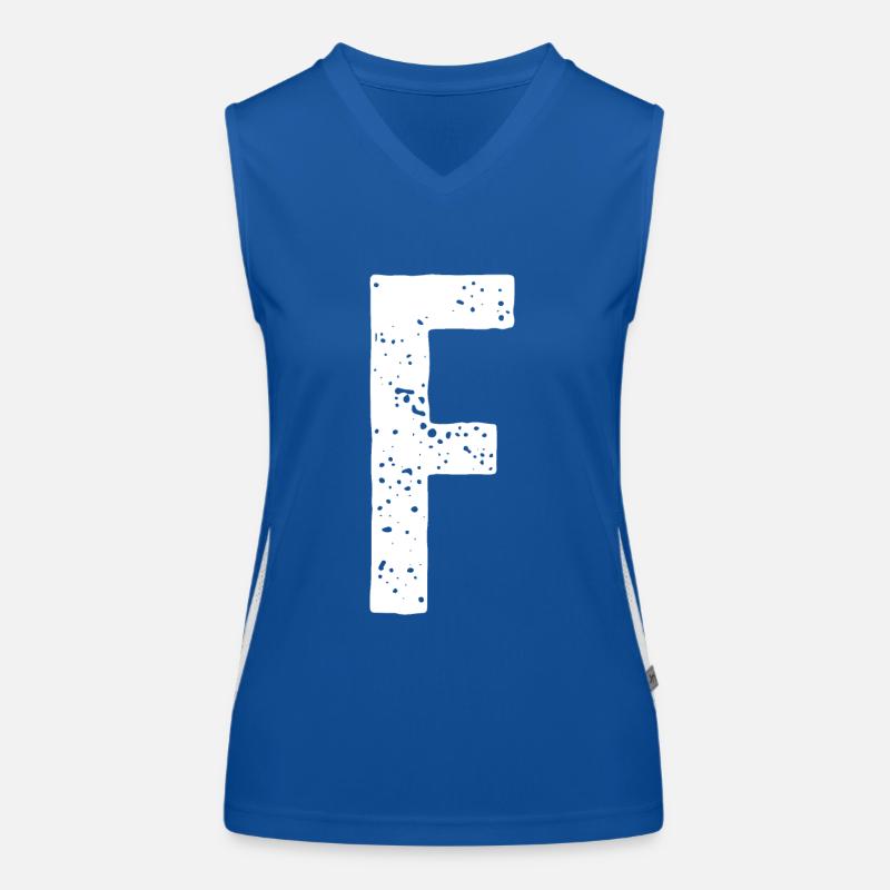 F-Buchstabe Funktionelles Kontrast-Tank Top für Frauen