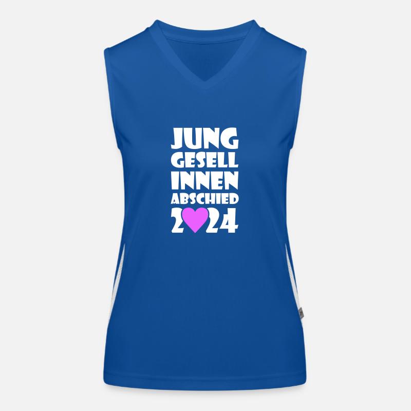 Junggesellinnenabschied 2024 Funktionelles Kontrast-Tank Top für Frauen