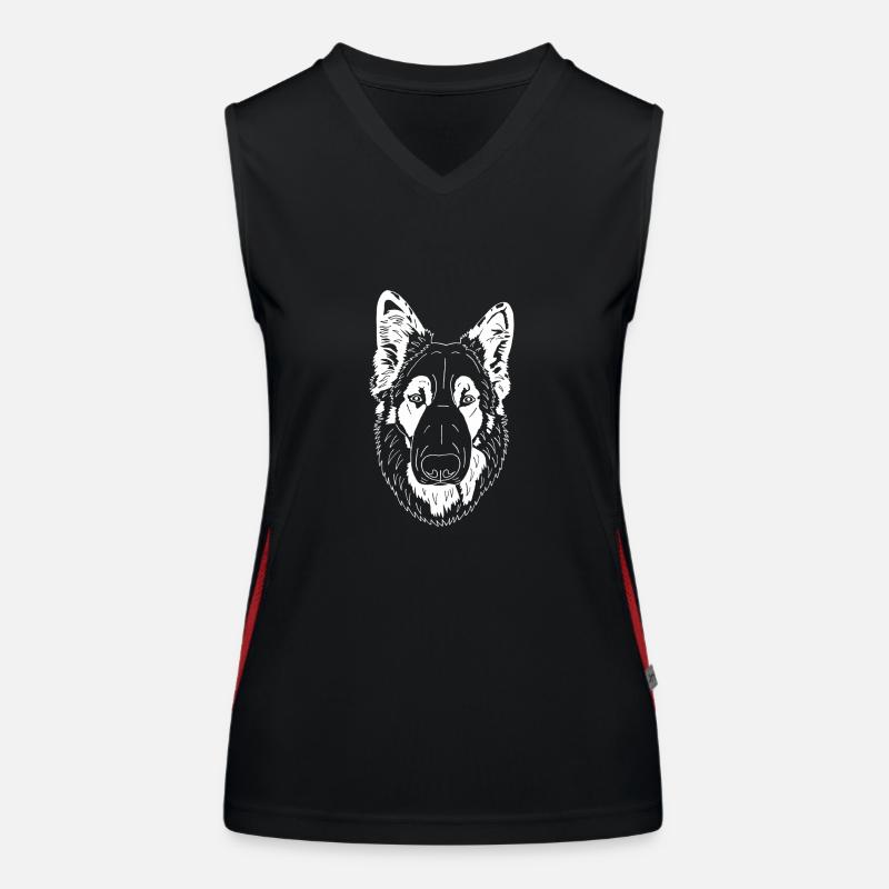 Altdeutscher Schäferhund Funktionelles Kontrast-Tank Top für Frauen