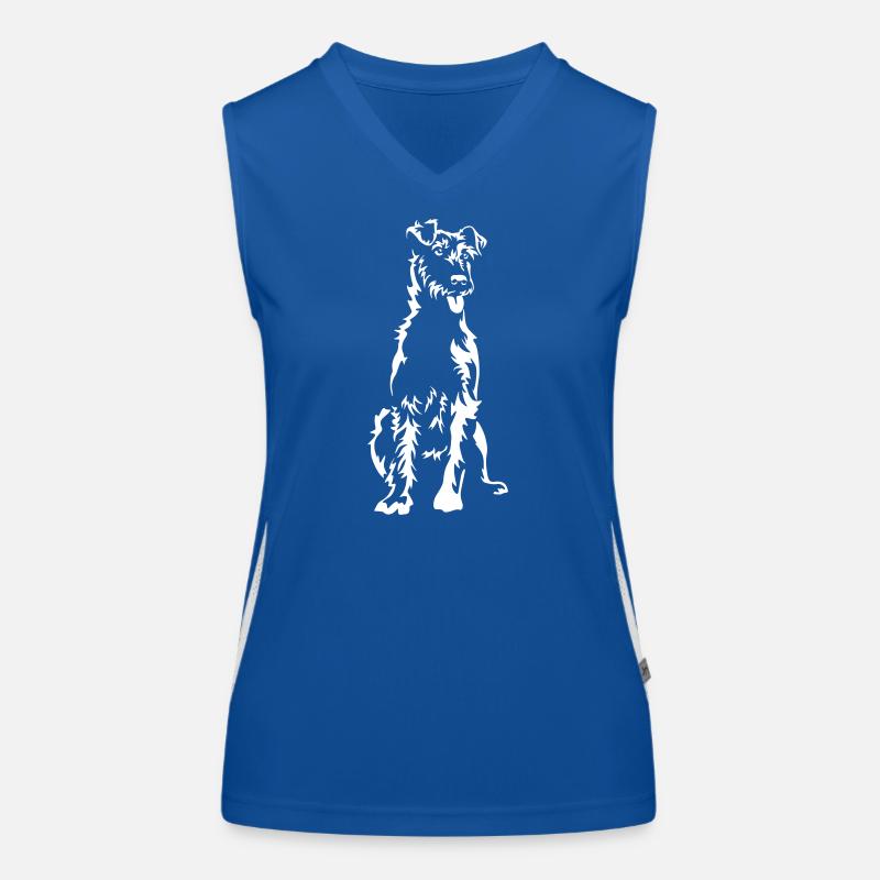 Irish Terrier "Black Edition" Funktionelles Kontrast-Tank Top für Frauen