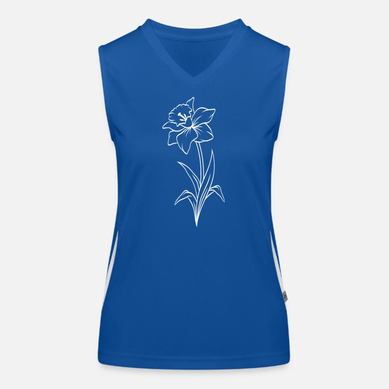 Narzisse Funktionelles Kontrast-Tank Top für Frauen
