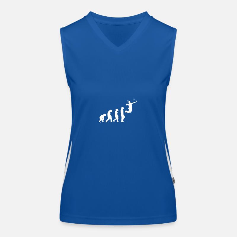 Federball Evolution Badminton Funktionelles Kontrast-Tank Top für Frauen