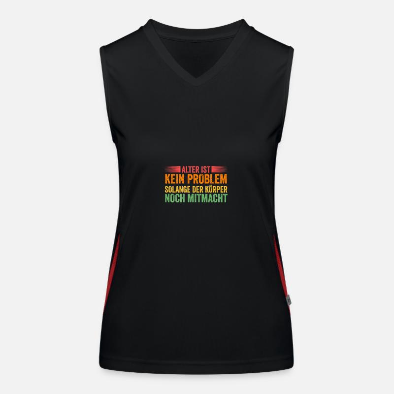 Ich Bin Nicht Alt Geburtstag Funktionelles Kontrast-Tank Top für Frauen