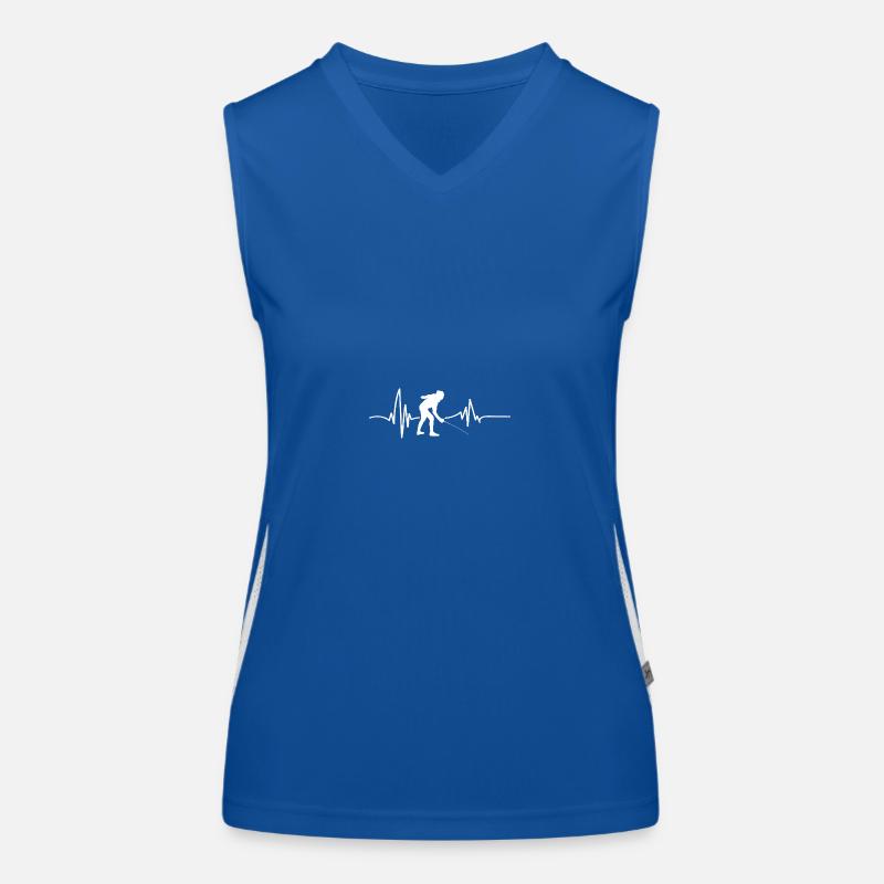 Fechter Herzschlag Fechten Funktionelles Kontrast-Tank Top für Frauen