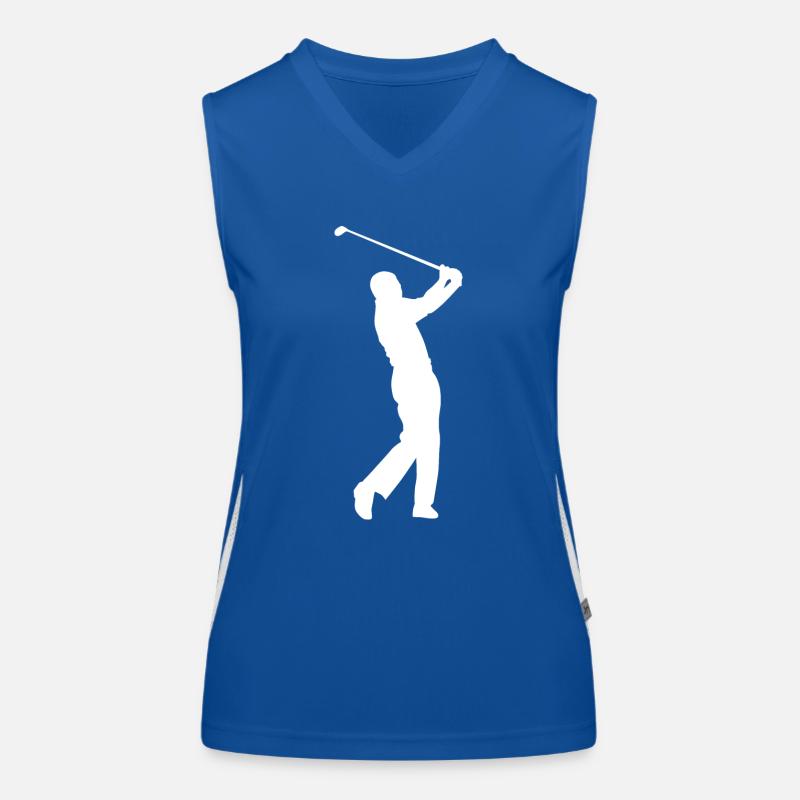 Golf Golfer Golfer Golf Course Women's Functional Contrast Tank Top