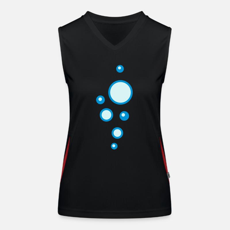 Bubbles Funktionelles Kontrast-Tank Top für Frauen