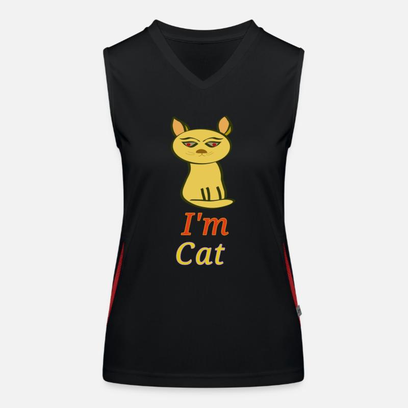 Chat Débardeur respirant contrasté Femme