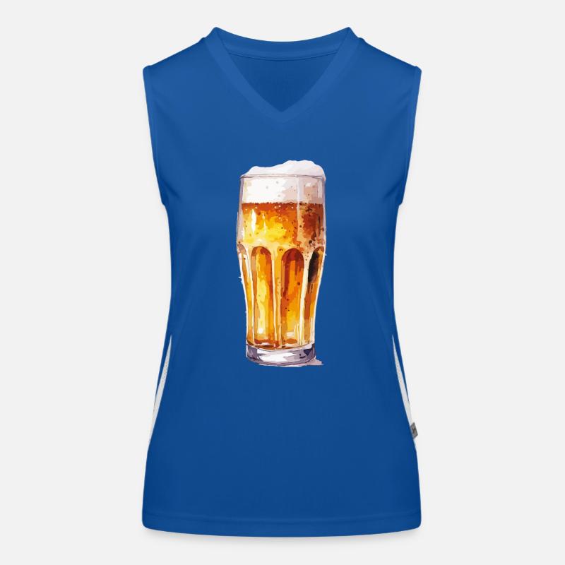 bier Funktionelles Kontrast-Tank Top für Frauen