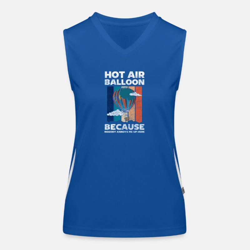 Ballonfahrer Ballonfahrt Freizeit Gasballon Funktionelles Kontrast-Tank Top für Frauen