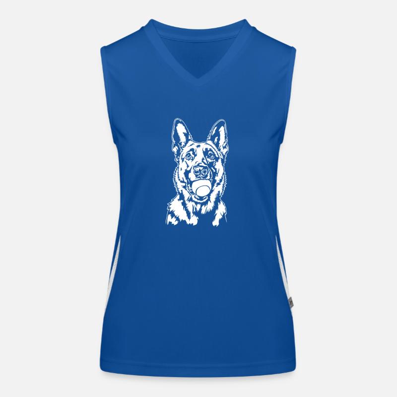 Malinois Ball Balljunkie Hunde Wilsigns Funktionelles Kontrast-Tank Top für Frauen