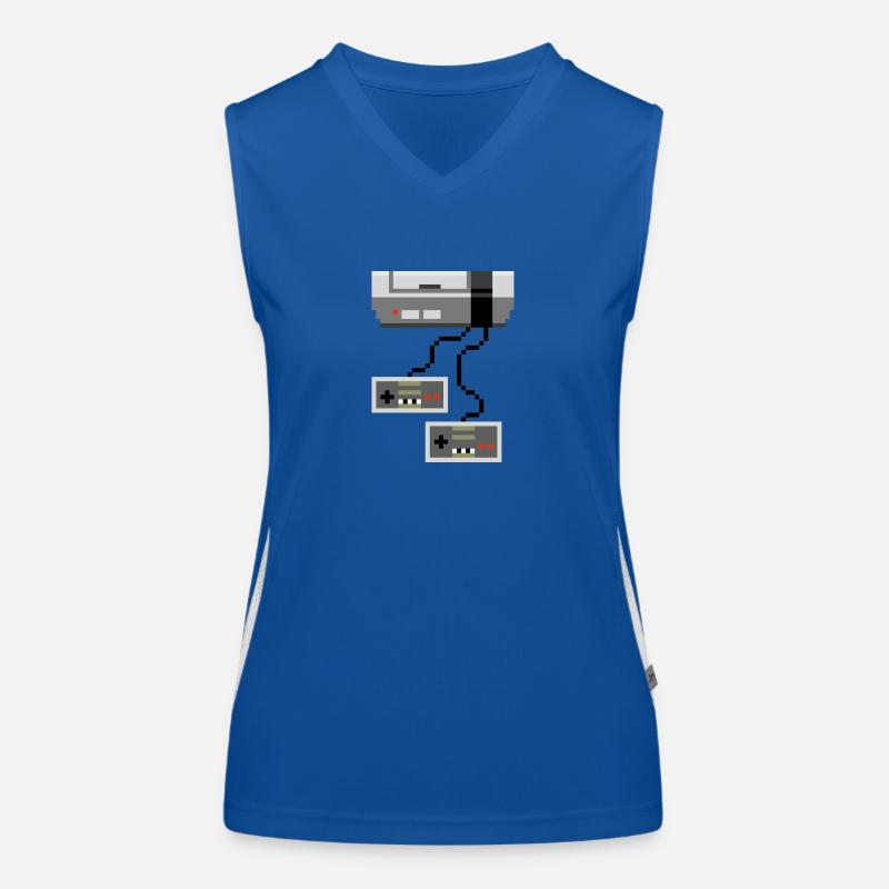 NES Retro Console Funktionelles Kontrast-Tank Top für Frauen
