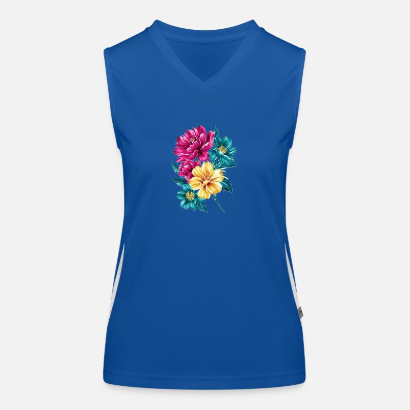 Blumenstrauß Funktionelles Kontrast-Tank Top für Frauen