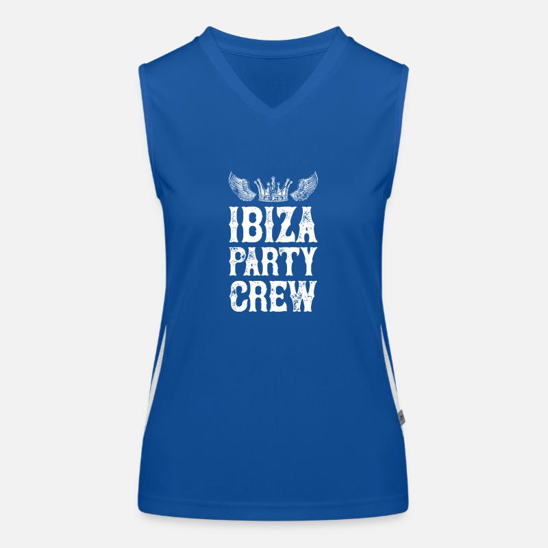 Équipe de vacances de fête d’Ibiza Débardeur respirant contrasté Femme