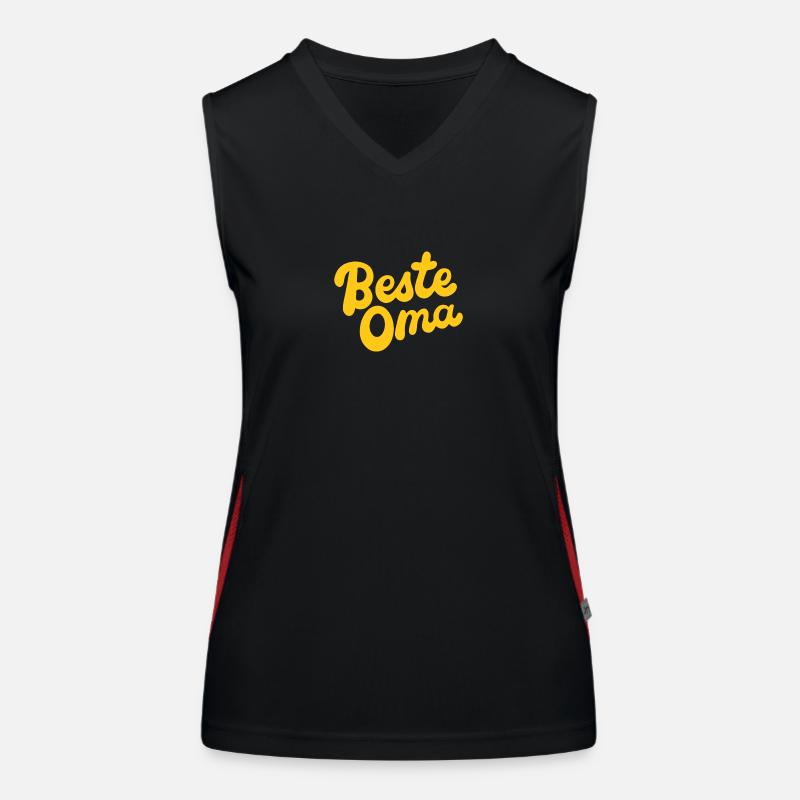Beste Oma Funktionelles Kontrast-Tank Top für Frauen