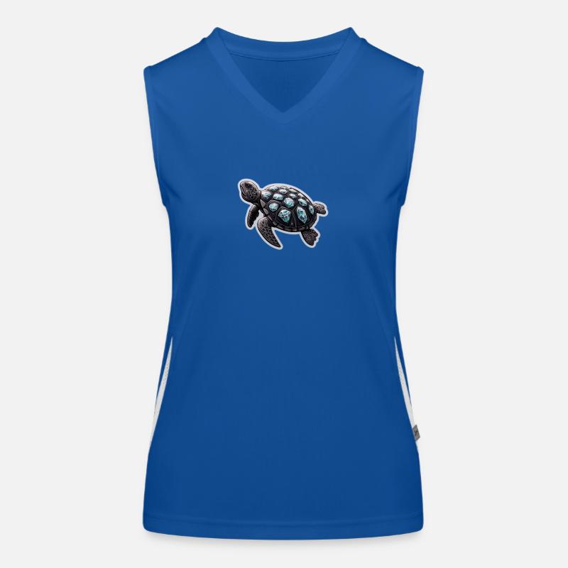 Diamond turtle Funktionelles Kontrast-Tank Top für Frauen